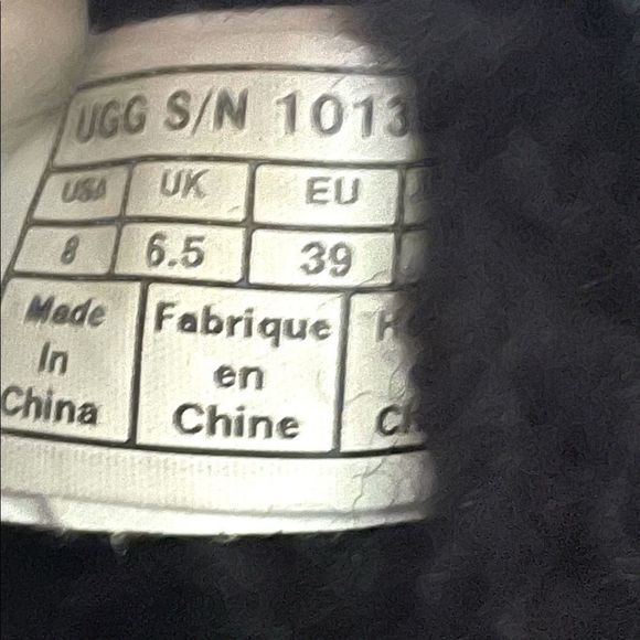 Ugg Deva Decor 1013875 Swarovski Bling Black Leather Mini Boots women’s SZ 8 - Picture 7 of 11